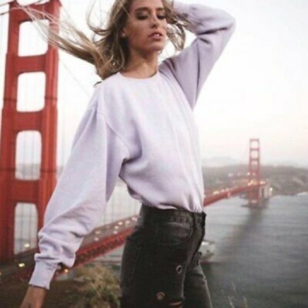 Rare Brandy Melville Lilac Erica Crewneck